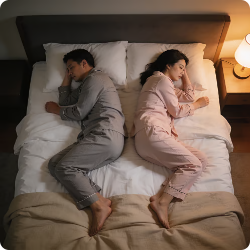 3. Você prefere dormir a estar com sua esposa?