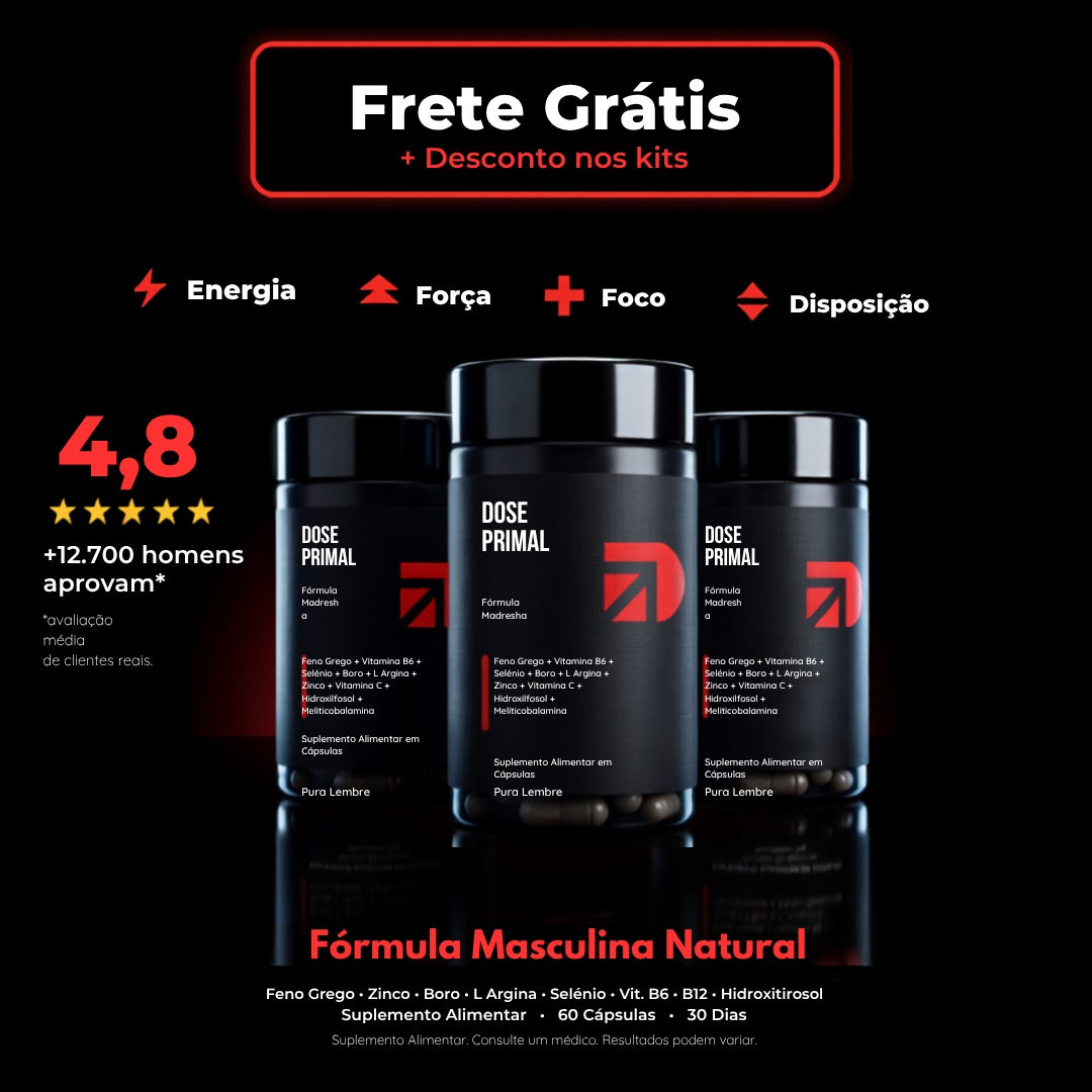 Dose Primal — frete grátis e desconto nos kits
